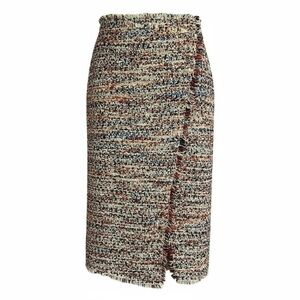 H&M Confetti Tweed Faux Wrap Skirt